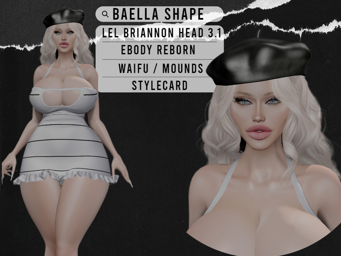 Second Life Marketplace - Clewby - Baella Shape Briannon Head